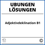 Adjektivdeklination Übungen B1 Mit Lösungen Pdf