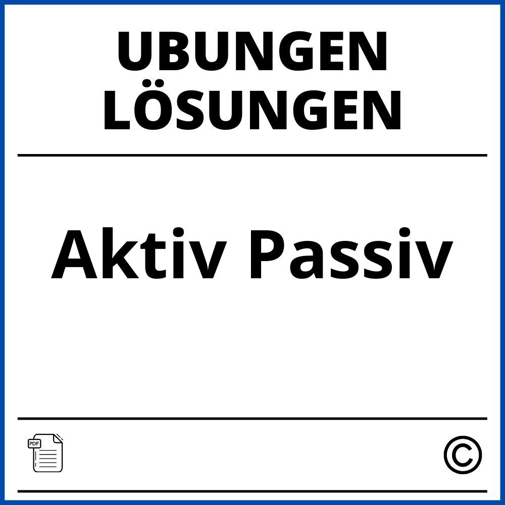 Übungen Aktiv Passiv Mit Lösungen Pdf