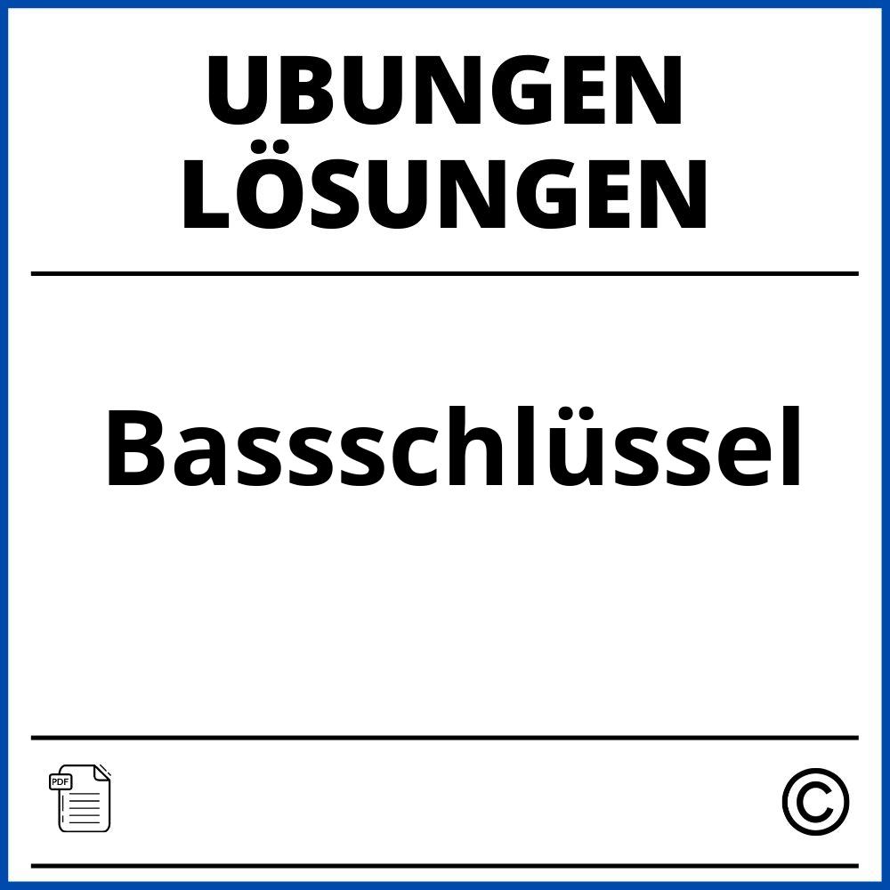 Bassschlüssel Übungen Mit Lösungen Pdf