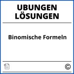 Übungen Binomische Formeln Mit Lösungen Pdf