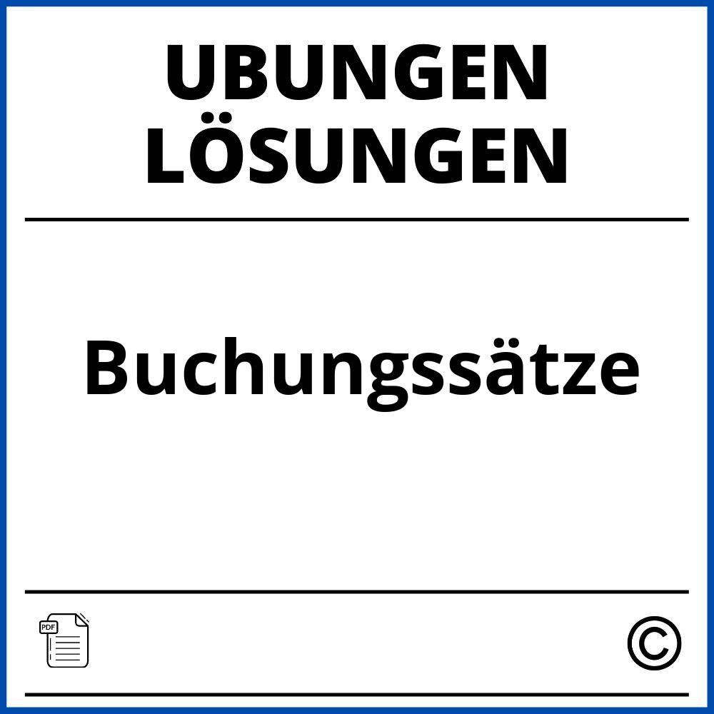 Übungen Buchungssätze Mit Lösungen Pdf