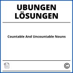 Countable And Uncountable Nouns Übungen Mit Lösungen Pdf