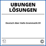 Deutsch Aber Hallo Grammatikübungen B1 Lösungen Pdf