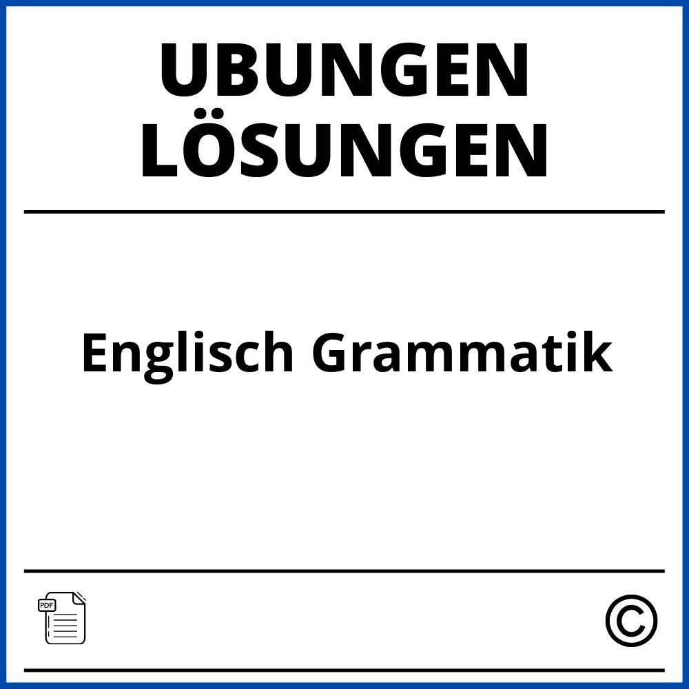 Englisch Grammatik Übungen Mit Lösungen Pdf