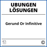 Gerund Or Infinitive Übungen Mit Lösungen Pdf