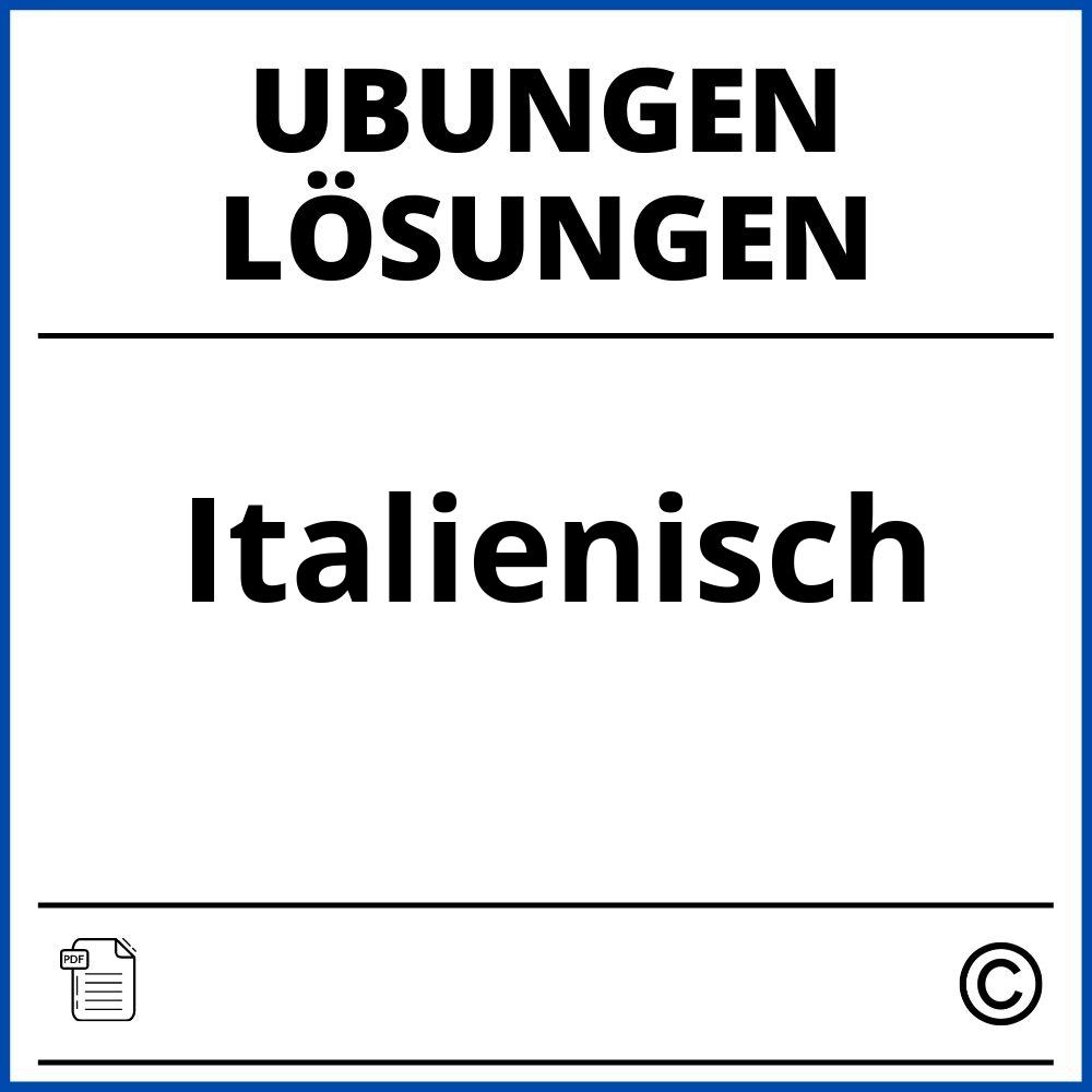 Italienisch Übungen Pdf Mit Lösungen