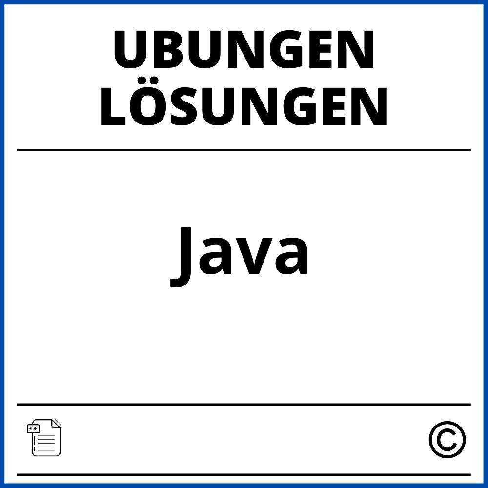 Java Übungen Mit Lösungen Pdf