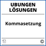 Kommasetzung Übungen Mit Lösungen Pdf