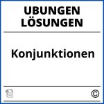 Konjunktionen Übungen Mit Lösungen Pdf