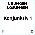 Konjunktiv 1 Übungen Mit Lösungen Pdf