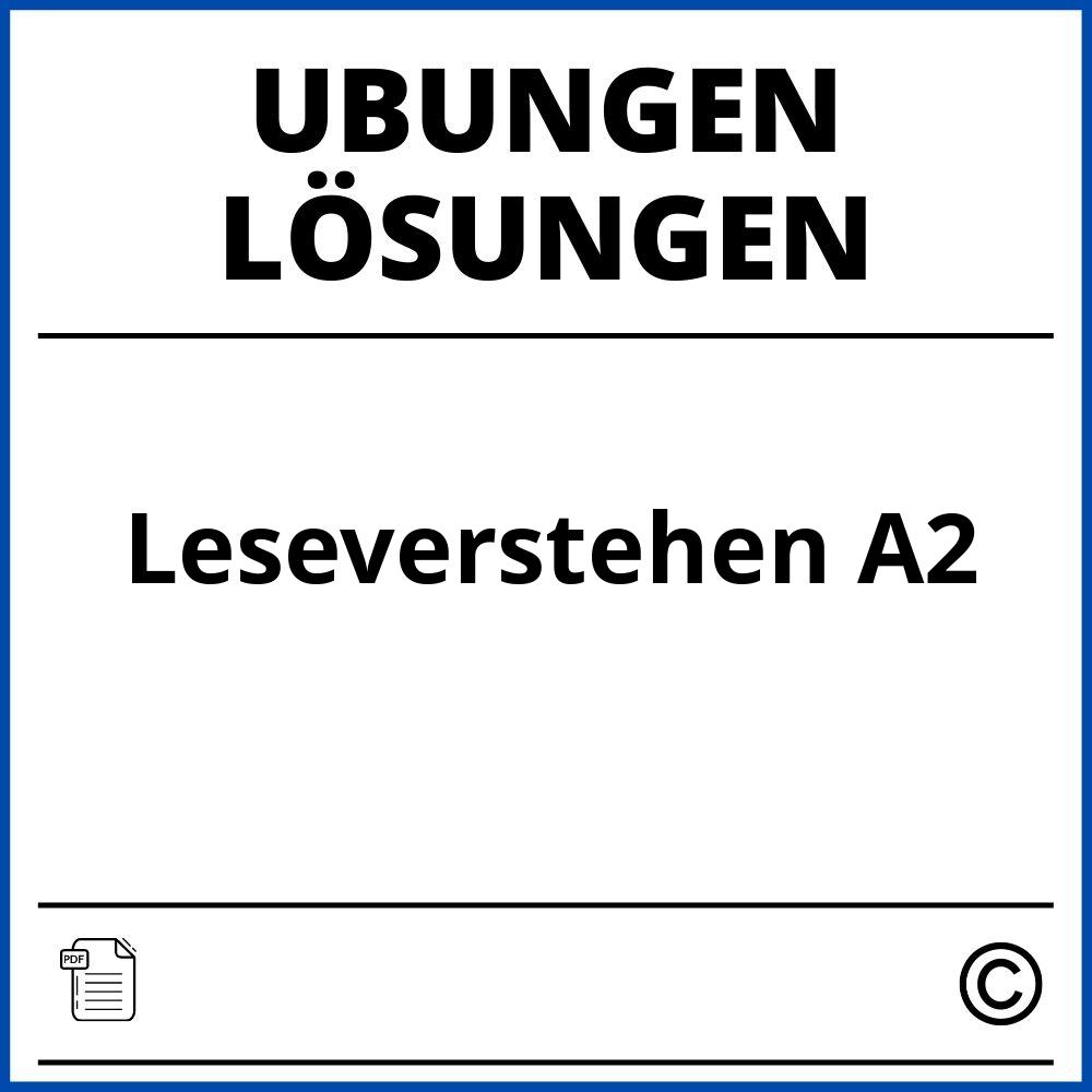 Leseverstehen A2 Übungen Mit Lösungen Pdf