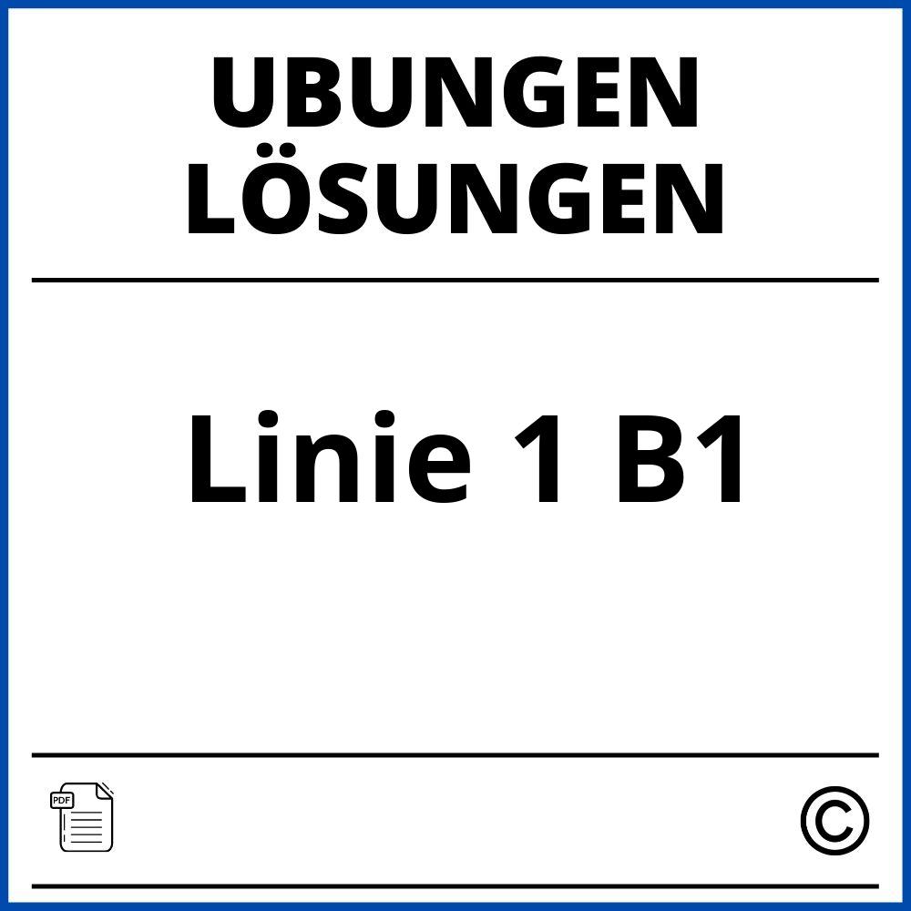 Linie 1 B1 Übungen Lösungen Pdf