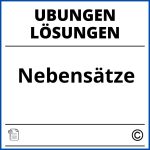 Nebensätze Übungen Mit Lösungen Pdf