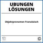 Objektpronomen Französisch Übungen Mit Lösungen Pdf