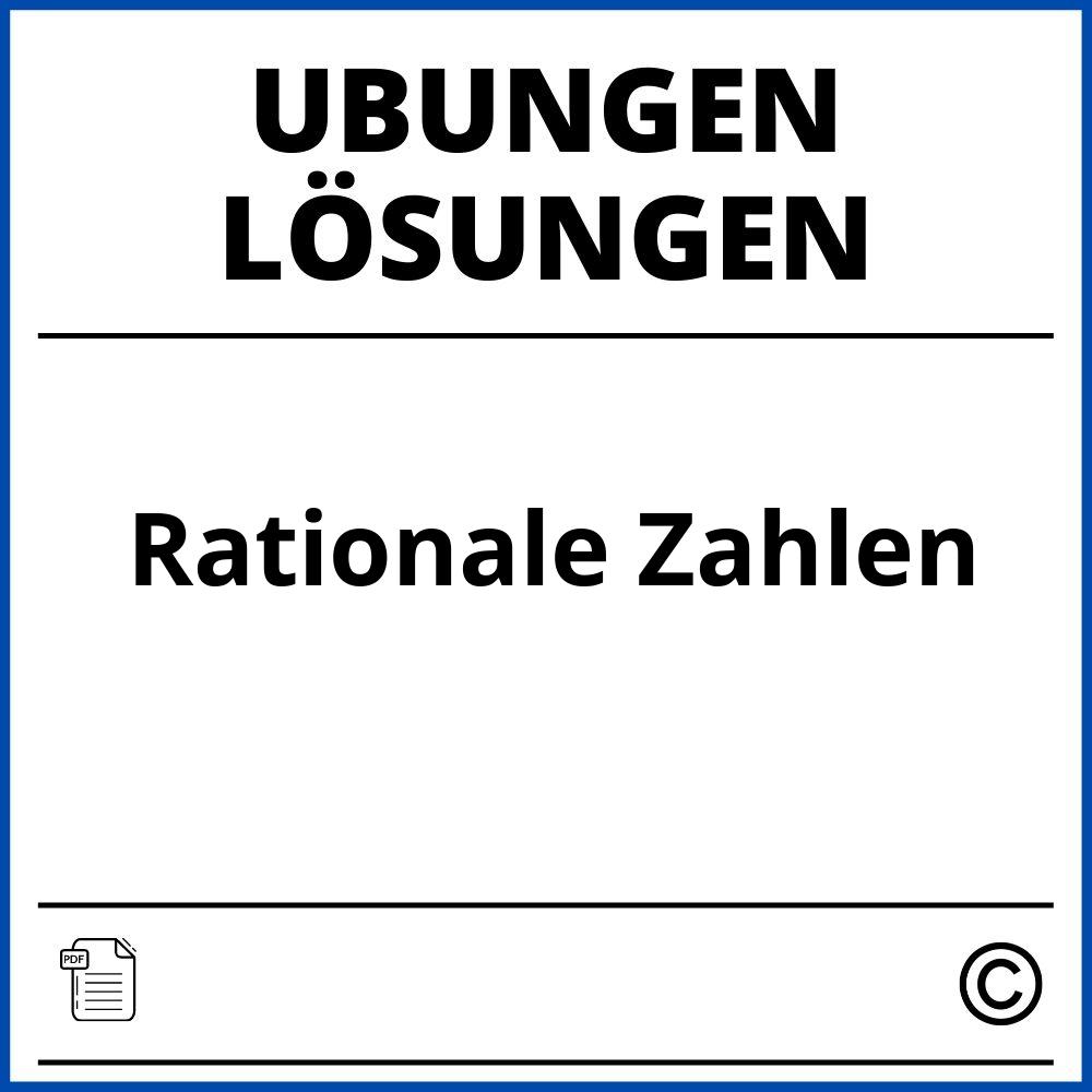 Rationale Zahlen Übungen Mit Lösungen Pdf