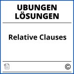 Relative Clauses Übungen Pdf Mit Lösungen