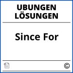 Since For Übungen Mit Lösungen Pdf