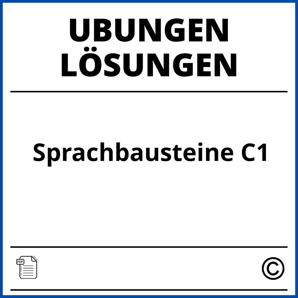 Sprachbausteine C1 Übungen Mit Lösungen Pdf