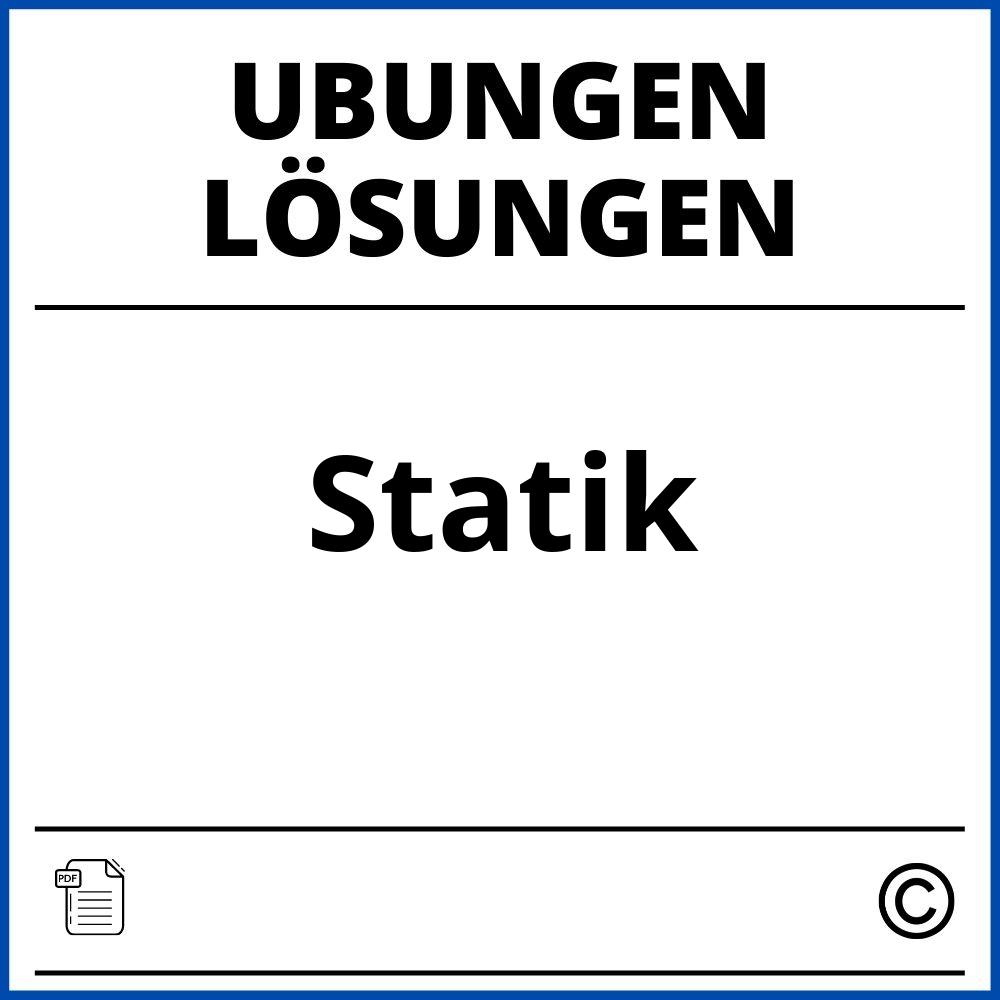 Statik Übungen Mit Lösungen Pdf