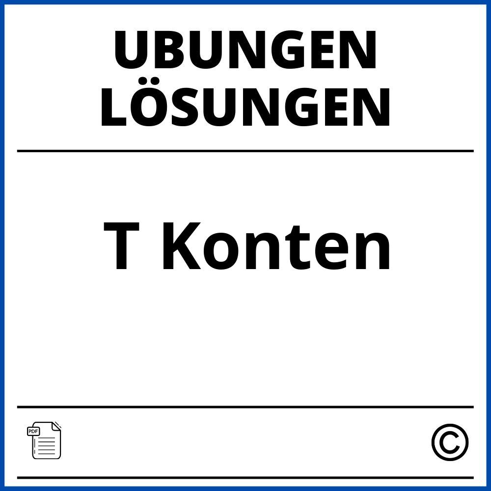 T Konten Übungen Mit Lösungen Pdf