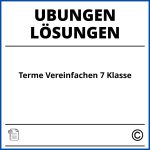 Terme Vereinfachen Übungen Mit Lösungen Pdf 7 Klasse