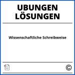 Wissenschaftliche Schreibweise Übungen Mit Lösungen Pdf