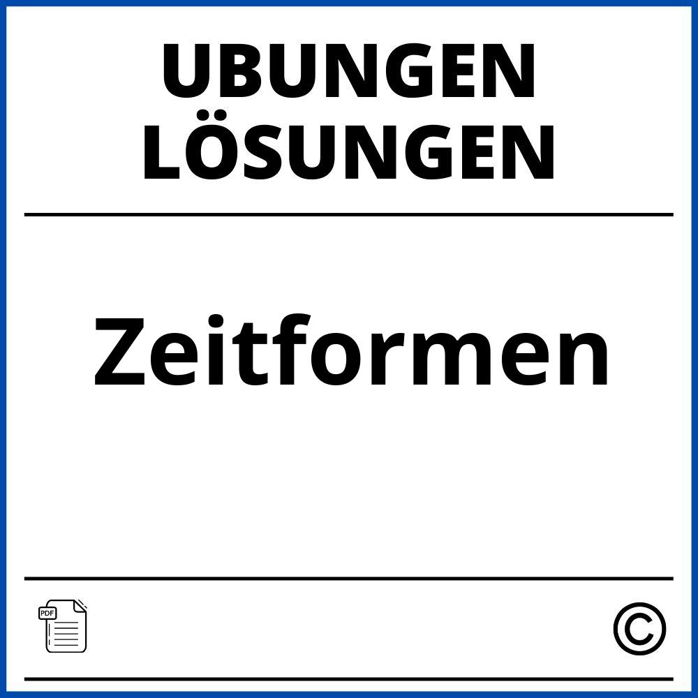 Zeitformen Übungen Mit Lösungen Pdf